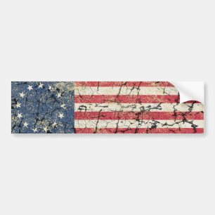 Adesivo Para Carro US Flag 1776, Distante