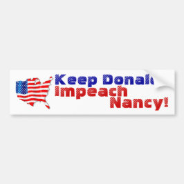 Adesivo Para Carro USA Flag Politics Keep Donald Imach Nancy Pelosi