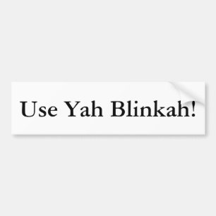 Adesivo Para Carro Use o autocolante no vidro traseiro de Yah Blinkah
