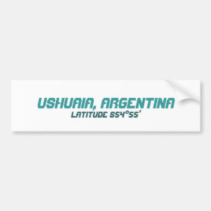 Adesivo Para Carro Ushuaia, Argentina. Finisterre. A extremidade do