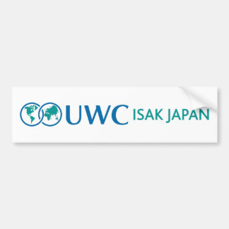 Adesivo Para Carro UWC ISAK Japão Bumper Sticker / バ ン パ do Japão