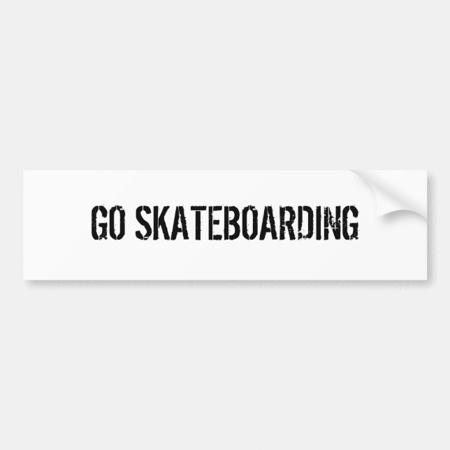 ADESIVO PARA CARRO VÁ SKATEBOARDING (Frente)