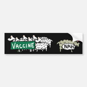 Adesivo Para Carro Vacinação Anti-Vax Ovinos