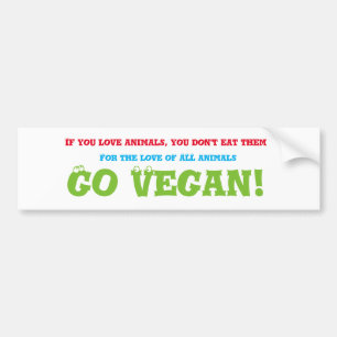 Adesivo Para Carro Vai o autocolante no vidro traseiro do vegan