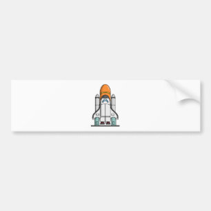 Adesivo Para Carro Vaivém espacial dos desenhos animados
