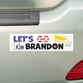 ADESIVO PARA CARRO VAMOS FAZER BRANDON COM TRUMP