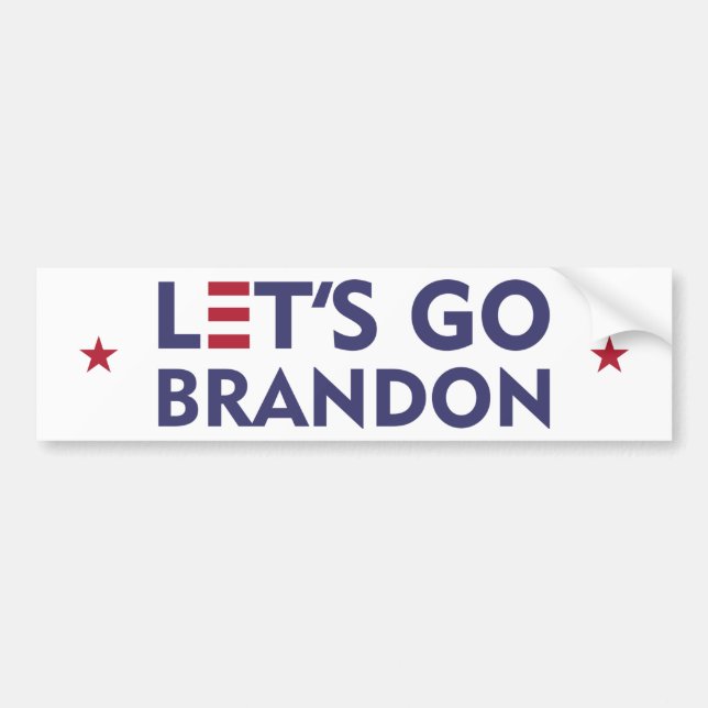 Adesivo Para Carro Vamos Go Brandon Bumper Sticker (Frente)