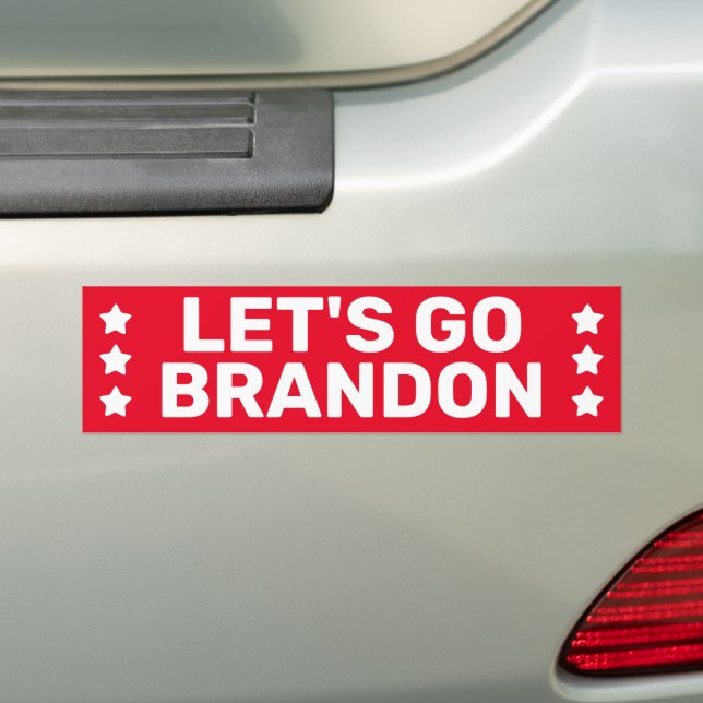 Adesivo Para Carro Vamos Go Brandon IVR Bumper Sticker (No carro)