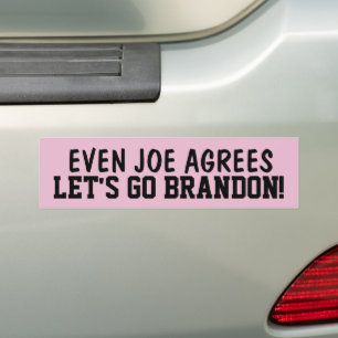 ADESIVO PARA CARRO VAMOS VÁ BRANDON! (JOE CONCORDA) MANCHAS DE BUMPER