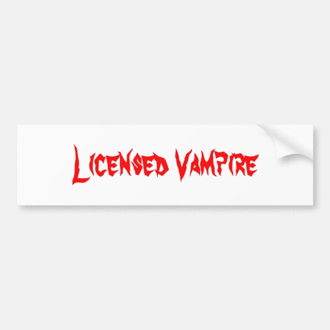 Adesivo Para Carro Vampiro licenciado (Frente)