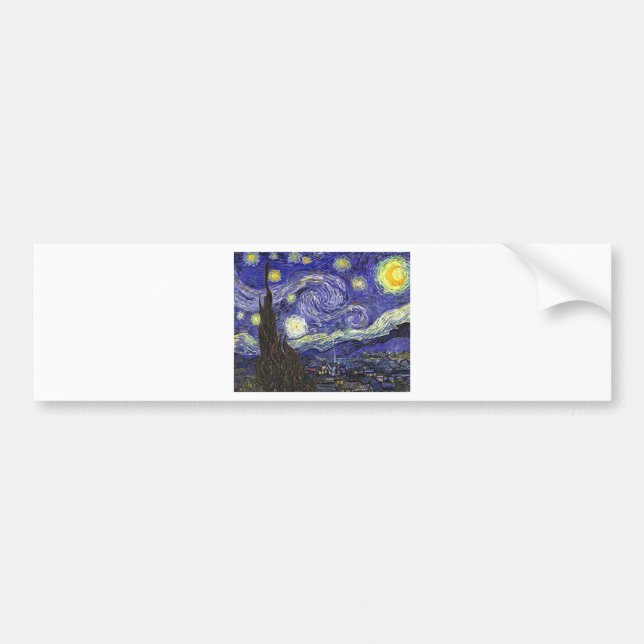 Adesivo Para Carro Van Gogh Starry Night (Frente)