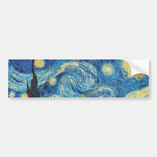 Adesivo Para Carro Van Gogh Starry Night Classism Arte