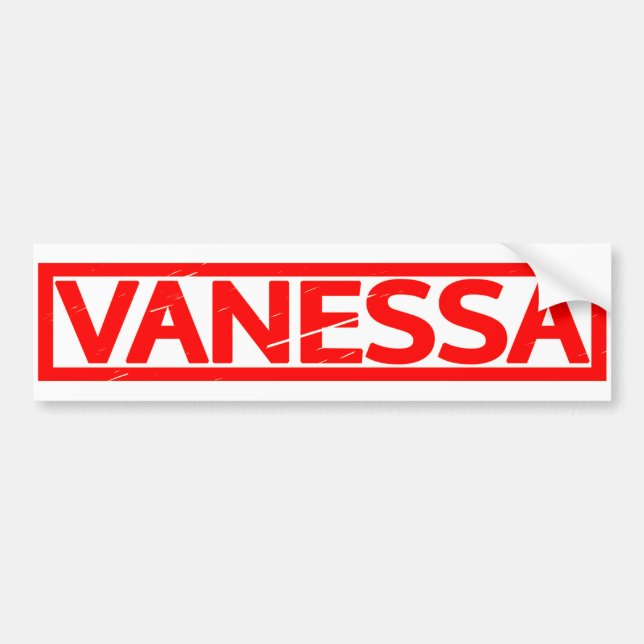 Adesivo Para Carro Vanessa Stamp (Frente)