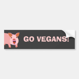 Adesivo Para Carro Vegan Bumpersticker