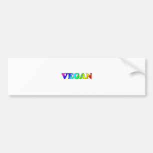 Adesivo Para Carro Vegan do arco-íris