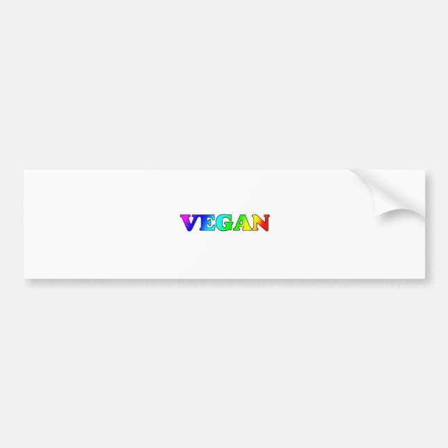 Adesivo Para Carro Vegan do arco-íris (Frente)