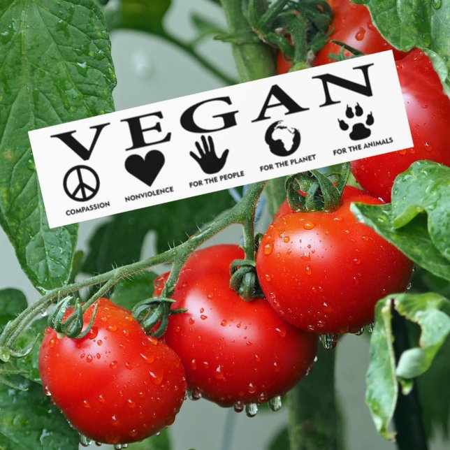 Adesivo Para Carro Vegan Mean, Autocolante (Criador carregado)