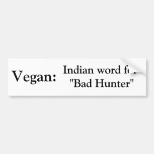 Adesivo Para Carro Vegan: Palavra indiana para "o autocolante no
