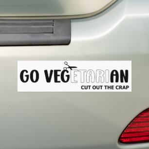 Adesivo Para Carro Vegetariana, Ativismo Vegano,