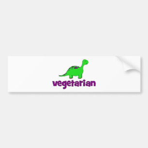 Adesivo Para Carro Vegetariano - design do dinossauro