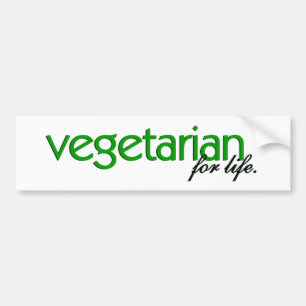 Adesivo Para Carro Vegetariano para a vida