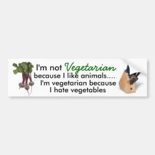 Adesivo Para Carro vegetarianos na caça