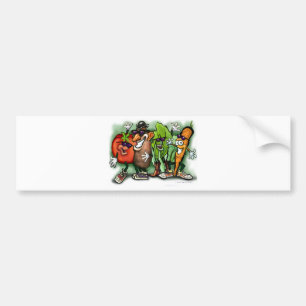 Adesivo Para Carro Veggie Gang