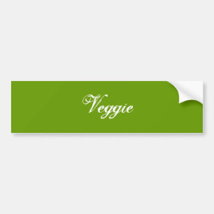 Adesivo Para Carro Veggie.Verde. Slogan.