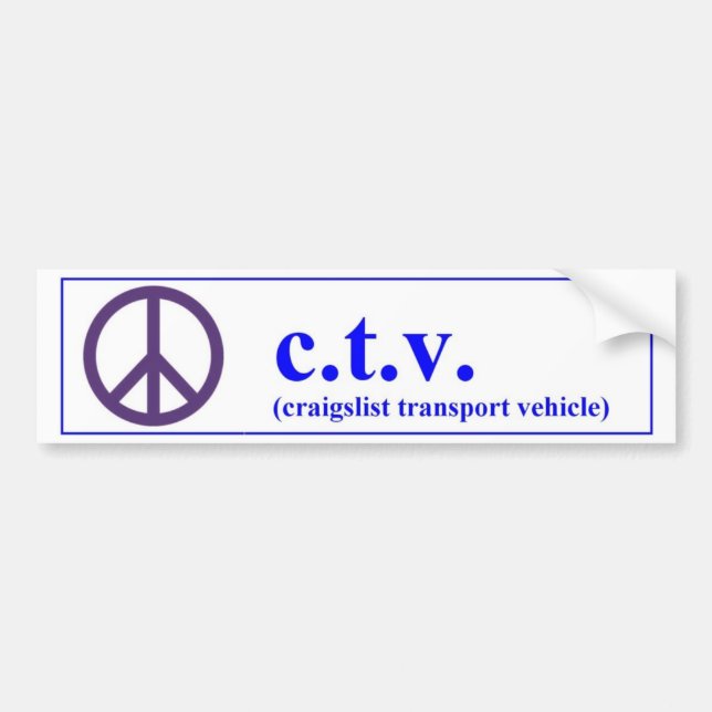 Adesivo Para Carro Veículo de transporte do craigslist da TVC (Frente)