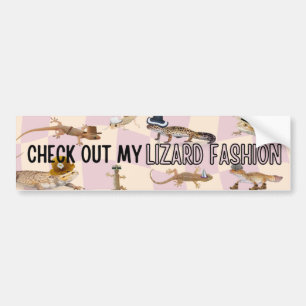 Adesivo Para Carro Veja minha moda Lizard