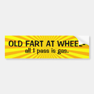 Adesivo Para Carro Velho Fart no autocolante no vidro traseiro da