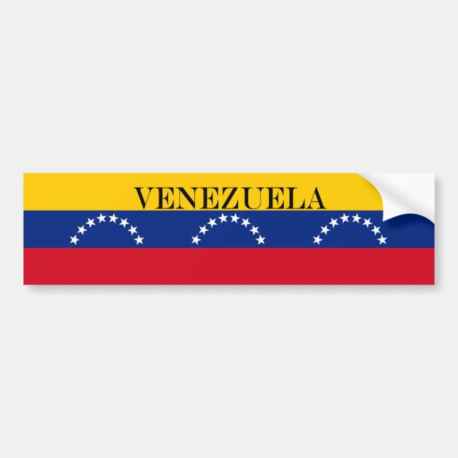 Adesivo Para Carro Venezuela: Patriota patriótico (Frente)