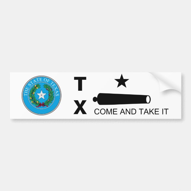 Adesivo Para Carro Venha e tome a bandeira (TX) (Frente)