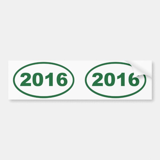 Adesivo Para Carro Verde 2016 (Frente)