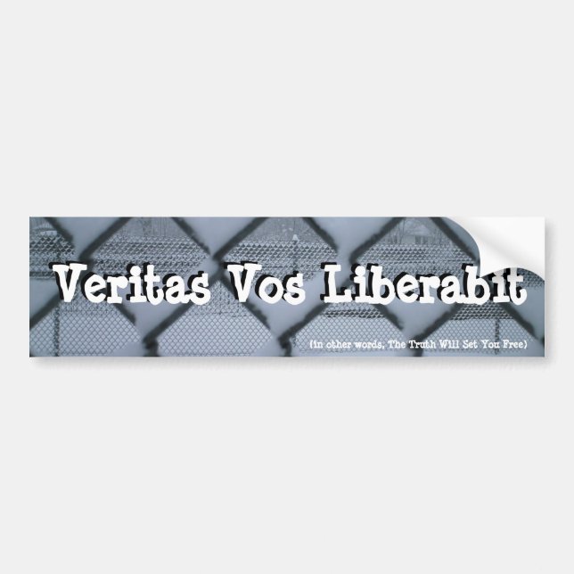 Adesivo Para Carro Veritas Vos Liberabit (cercado) (Frente)