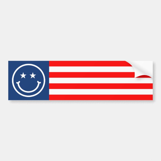 Adesivo Para Carro Vermelho, Branco e Azul (Frente)