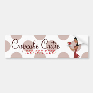 Adesivo Para Carro Vermelho étnico de Cutie de 311 cupcakes