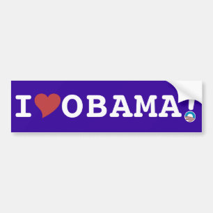 ADESIVO PARA CARRO VESTIDO DE BUMPER OBAMA