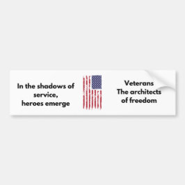 Adesivo Para Carro Veteran Bumper Sticker - Arquiteto da Liberdade