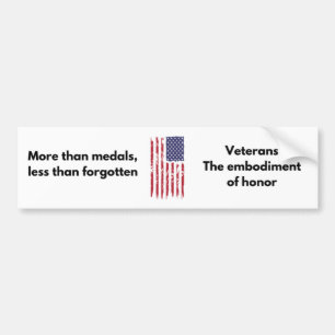 Adesivo Para Carro Veteran Bumper Sticker - Departamento de Honra
