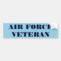 Veterano da Força Aérea do Bumper Sticker