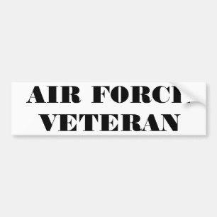 Adesivo Para Carro Veterano da Força Aérea do Bumper Sticker
