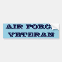 Veterano da Força Aérea do Bumper Sticker