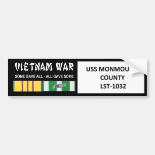 ADESIVO PARA CARRO VETERANO DE GUERRA DO VIETNAME DE USS MONMOUTH