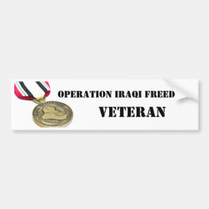Adesivo Para Carro Veterano iraquiano da liberdade da operação