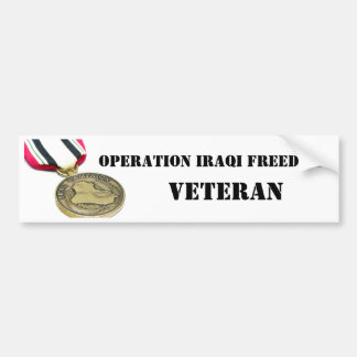 Adesivo Para Carro Veterano iraquiano da liberdade da operação