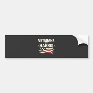 Adesivo Para Carro Veterano para a Eleição do Exército Harris Kamala 