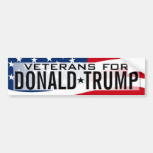Veteranos Donald Trump Bumper Sticker