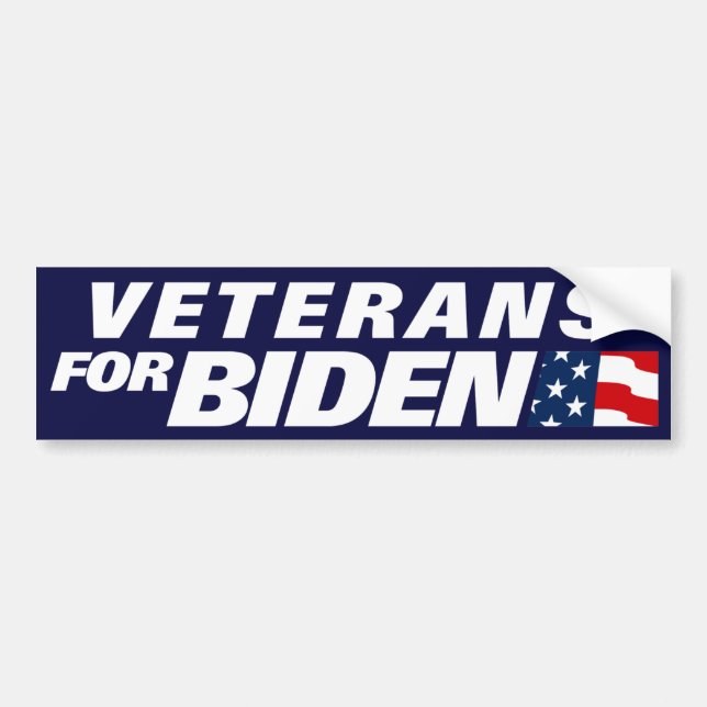 Adesivo Para Carro Veteranos Para Biden 2024 (Frente)