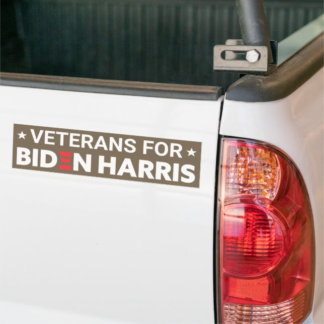 Adesivo Para Carro Veteranos para Biden Harris Texto Personalizado Br (No caminhão)